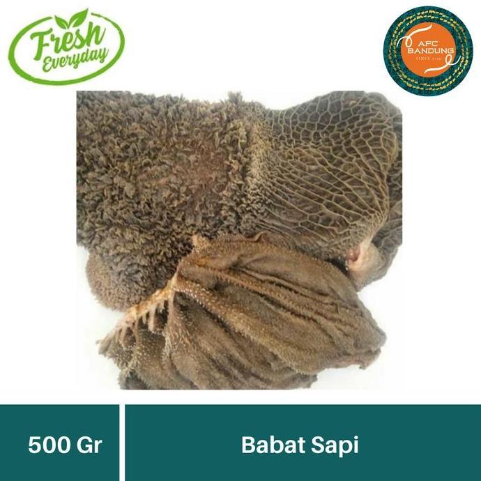 Carne- Babat Sapi Lokal 500 Gr Babat Handuk Babat Hitam 500Gr