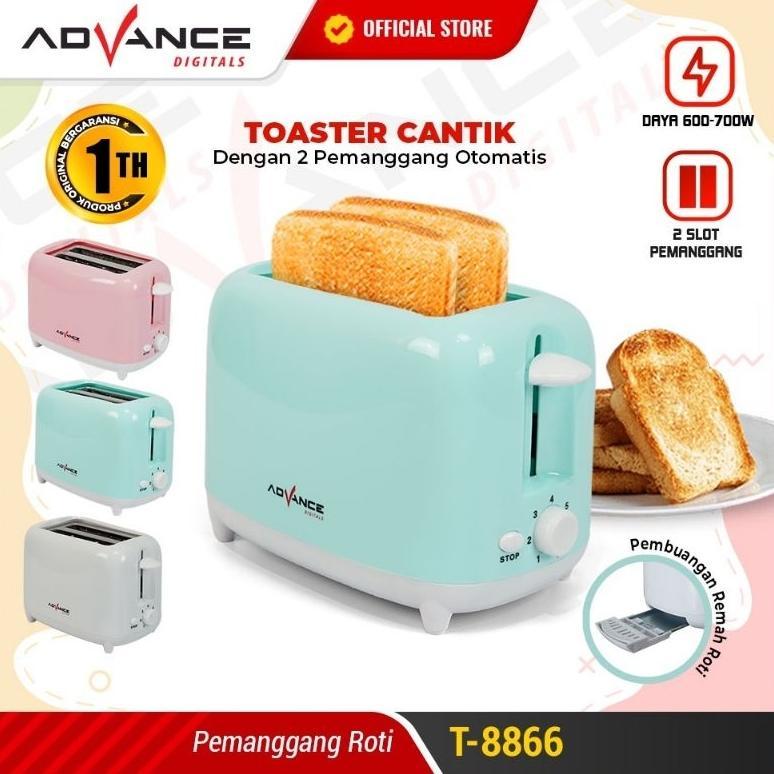T8866 Toaster Roti / Pemanggang Roti Bakar Low Watt Diskon