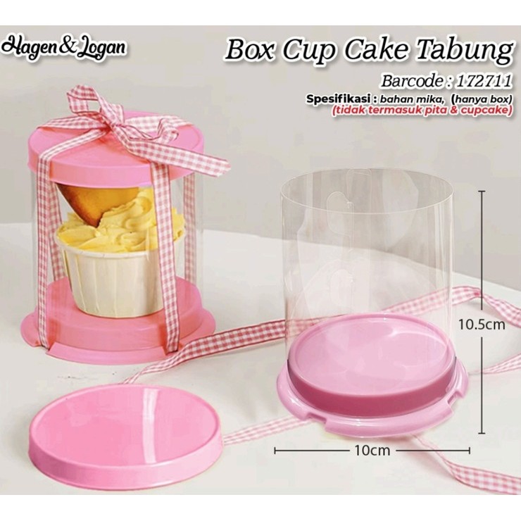 CAKE BOX TABUNG MINI / UK 10cm x 10cm x 10.5cm