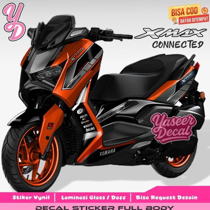 Decal XMAX Connected Full Body Stiker XMAX 250 Variasi Decal Hologram XMAX Connected Grafis