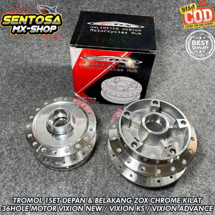 TROMOL DEPAN BELAKANG 1SET VIXION NEW | VIXION NEW KS | VIXION NEW ADVANCE CHROME ZOX PLUG N PLAY