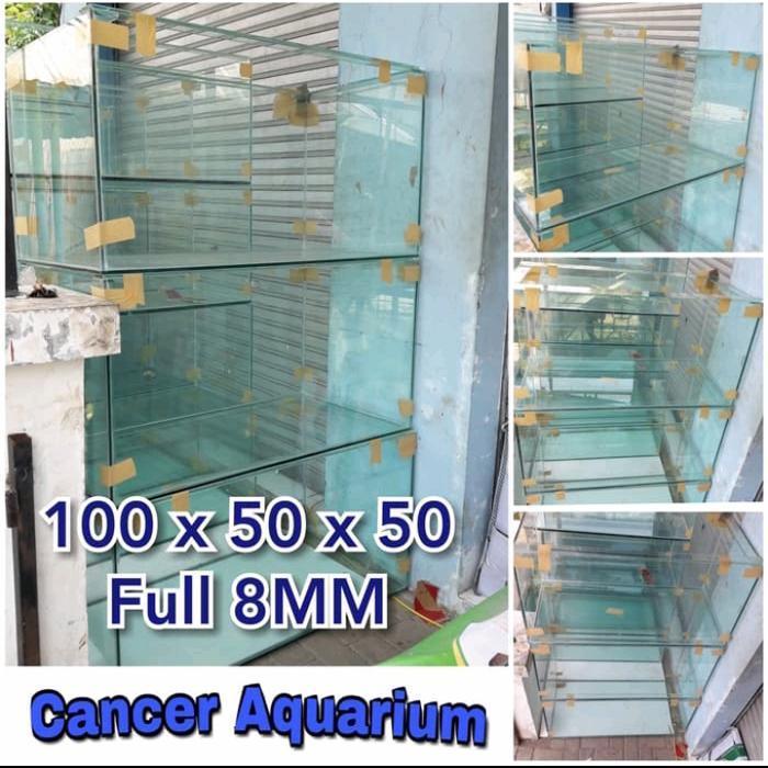 AQUARIUM KACA 100X50X50 FULL 8MM