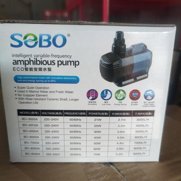 Pompa celup kolam aquarium Sobo BO 9000A