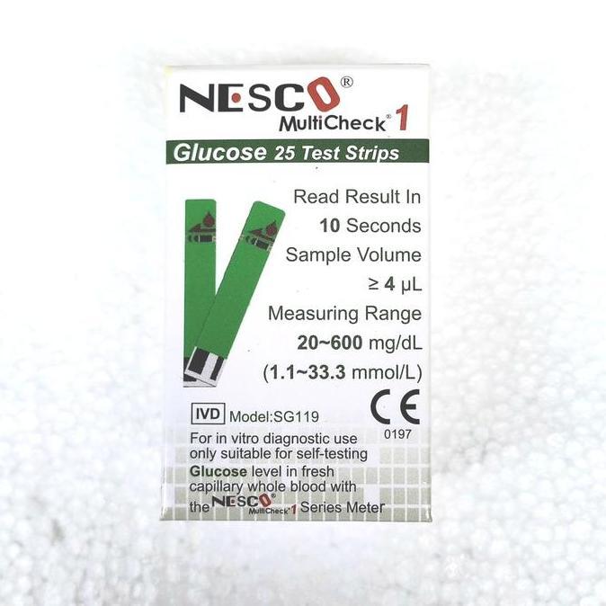 Strip Gula Darah Nesco Strip Refill Gula Darah Nesco Strip Nesco Gula
