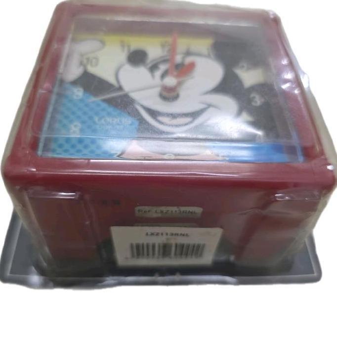 Lorus Jam Meja Clock Beker Weker LXZ113RNL LXZ113 RNL MICKEY MOUSE Alarm Bunyi