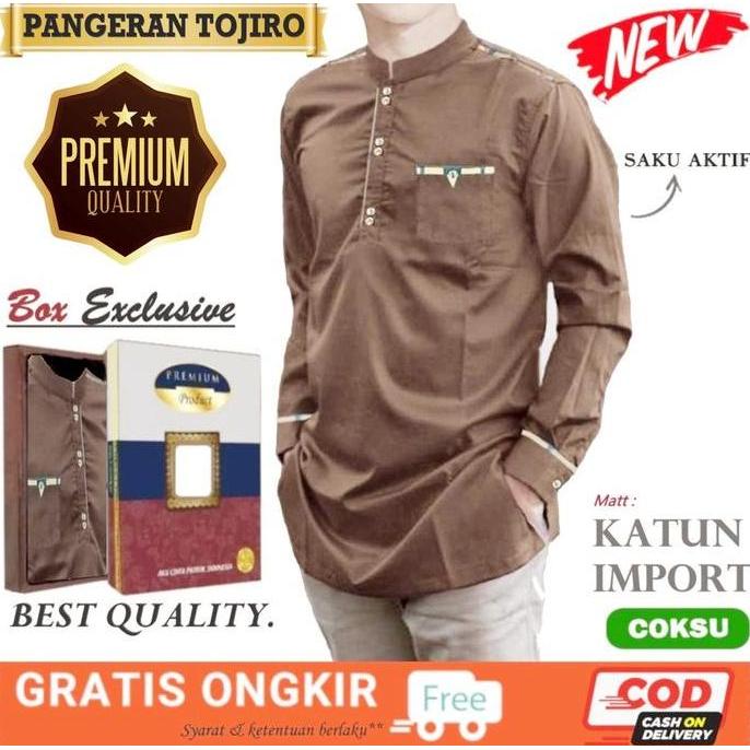 KOKO PANGERAN TOJIRO BOX EXCLUSIVE | BAJU KOKO PRIA LENGAN PANJANG MUSLIM TERBARU & TERMURAH