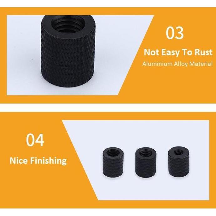 1/4 Female to 1/4 3/8 Female Screw, Adapter Baut Spigot Converter Tripod