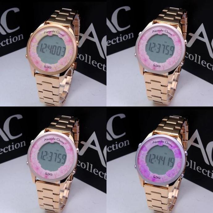 JAM TANGAN WANITA ALEXANDRE CHRISTIE AC9363 AC 9363 RUBBER BAND
