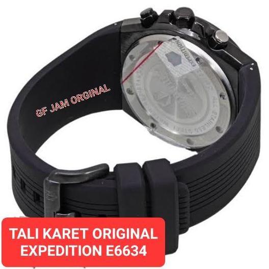 TALI KARET EXPEDITION E6634 E 6634 ORIGINAL STRAP RUBBER JAM TANGAN