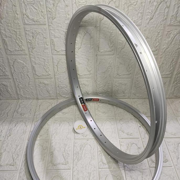 Rims Velg BMX 20 Murni ARAYA JA25 ETRTO 406 Lubang 36H Rim Alloy Single Wall Tapak Lebar Silver Sepe