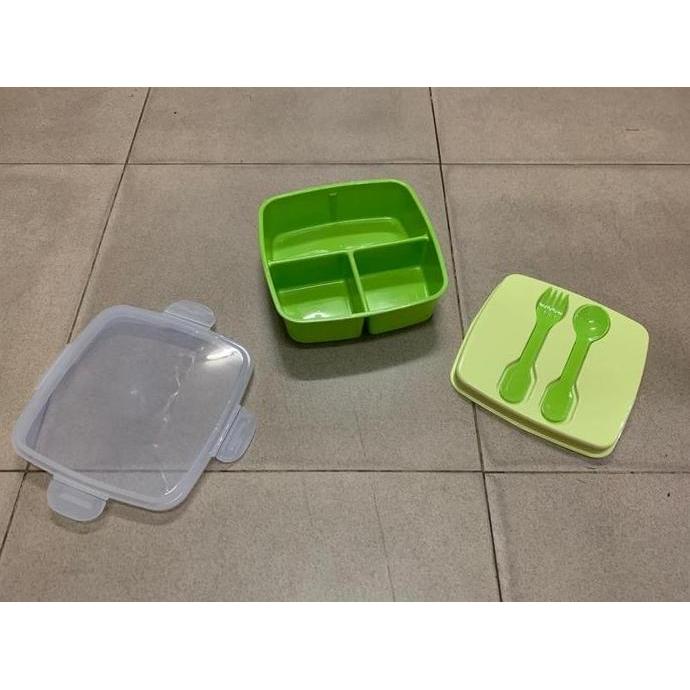 Kotak Makan / Lunch Box Sekat TNK 1028 Golden Sunkist