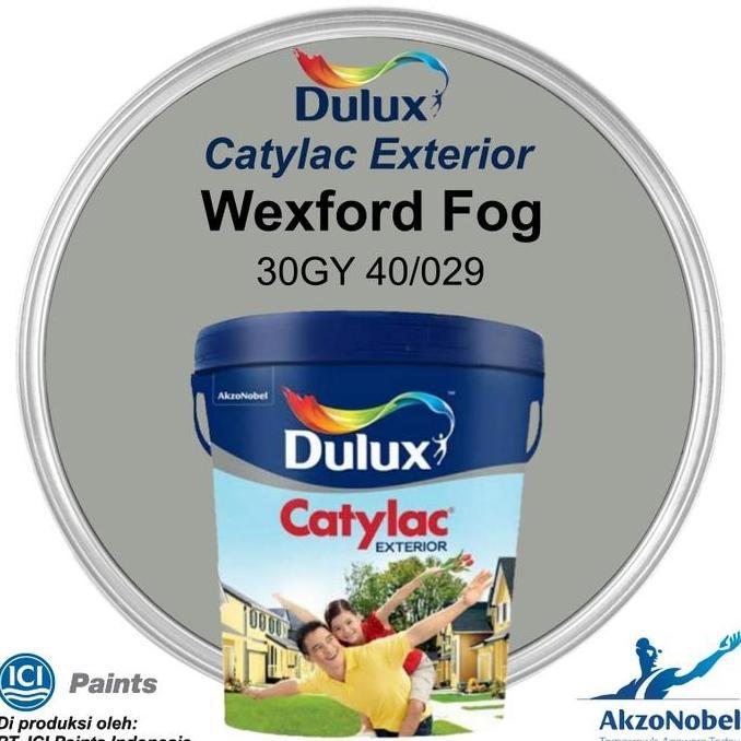 HARGA DISC - CAT DULUX CATYLAC EXTERIOR 5 KG - WEXFORD FOG 30GY 40/029