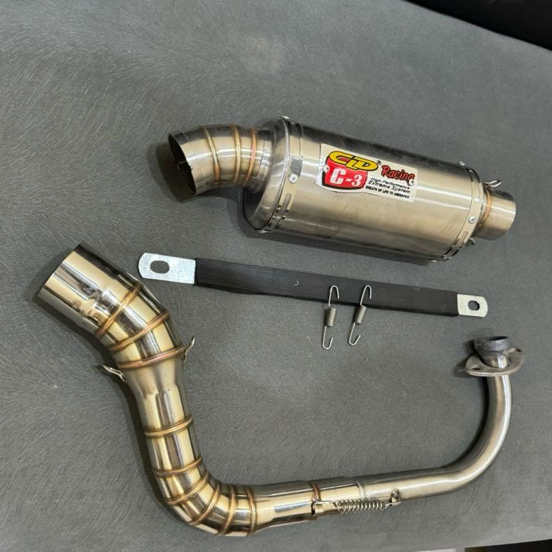 Grosir Knalpot Cld C3 Oval Short For Beat.Mio Sporty.Scopy. Dll