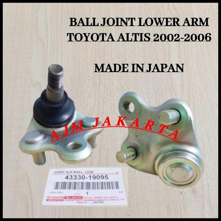 TERBARU BALL JOINT LOWER ARM TOYOTA GREAT COROLLA ALTIS 2001-2006 ORIGINAL JAPAN 1PCS 