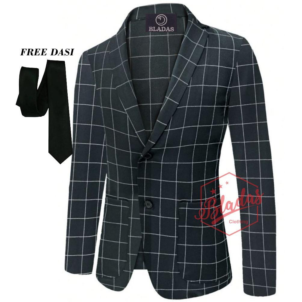 ORIGINAL JAS BLAZER KOTAK KOTAK PRIA BLAZER TARTAN SLIMFIT ORIGINAL