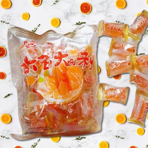 Jelly Jeruk Mandarin 500 Gram Permen Jeruk Asli Halal