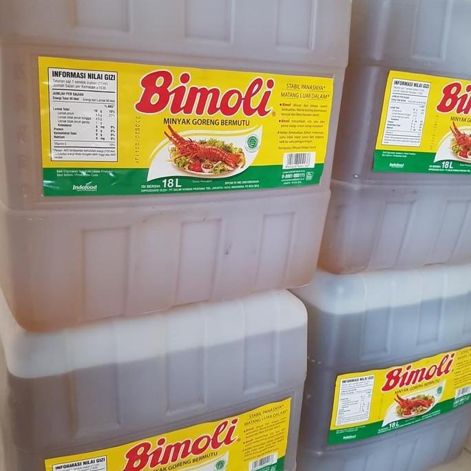 Newstockkita- Paket Minyak 1 - Minyak Goreng Bimoli 18 Liter X 5 Jeren