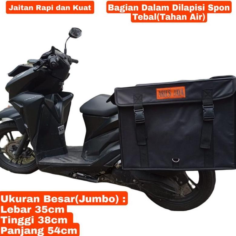 Tas Pos Obrok Kurir Sales Anti Air Tas Motor Tas Rengkek Tas Kargo Aries Jaya - Besar ( Jumbo )