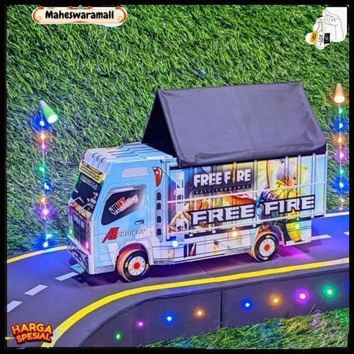 Miniatur Truk Oleng Miniatur Truk Kayu Miniatur Truk Oleng Miniatur Wahyu Abadi Full Lampu Remot Rc 