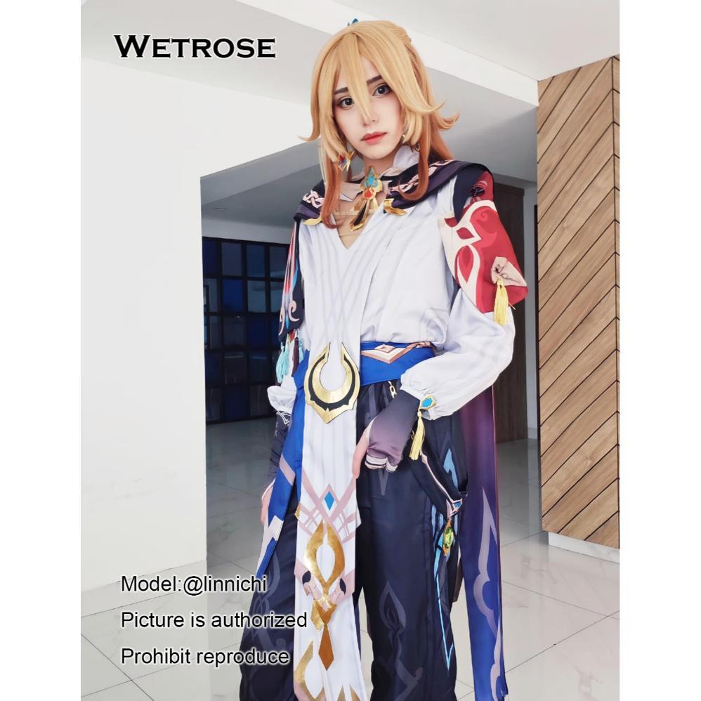Cost [Wetrose] Genshin Impact Cos Pria Kaveh Cosplay Game Costume Kostum Suit Set