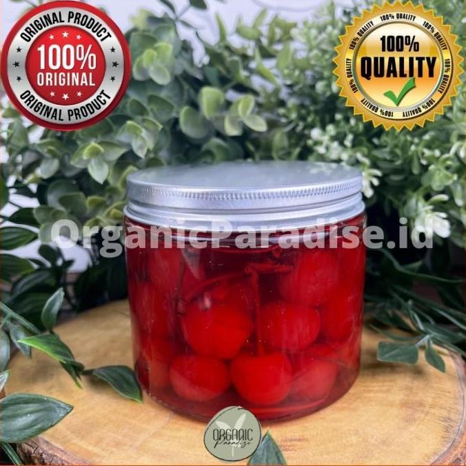 Perkakaskue- Hiasan Kue Buah Cherry Mascharino Tangkai