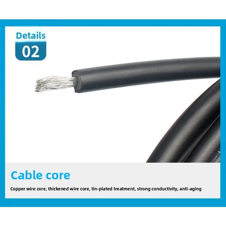 Solar Pv Extension Cable:4Mm Extension Cable,Mc4 Dc Wire/Cable,2.5Mm Male & Female,6Pvconnectors,Wat