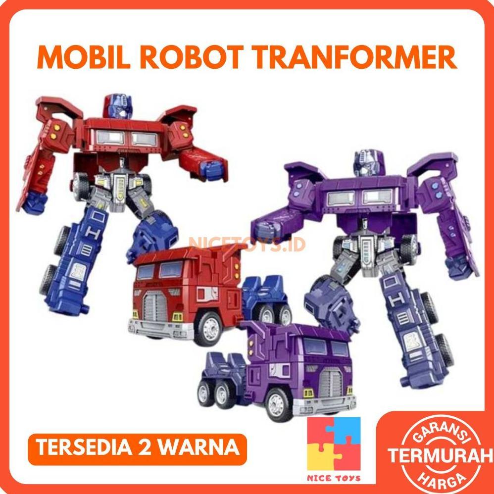 Mobil Robot Transformer Optimus Prime Mobil Jadi Robot Transformer Mainan Robot Mobil Mobilan