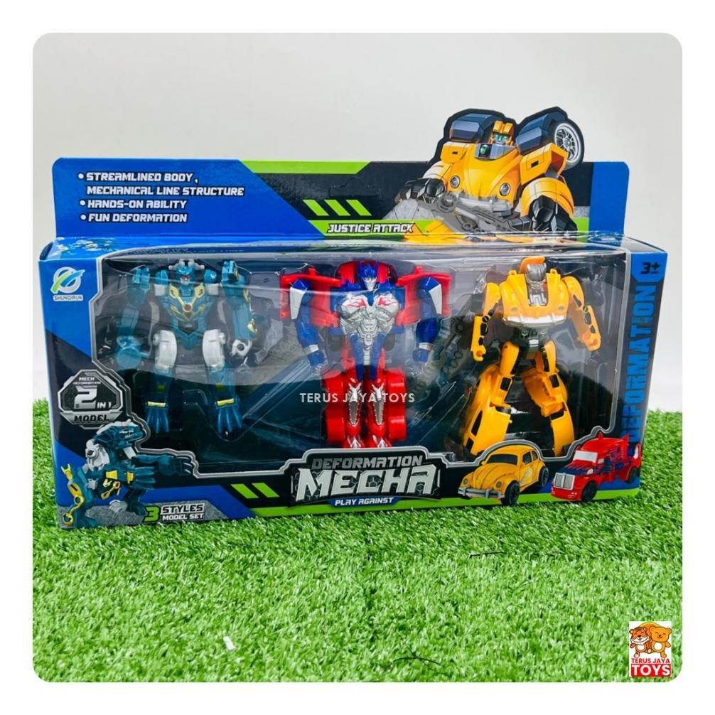 Mainan Robot Transformer Optimus Bumble bee Dinosaurus