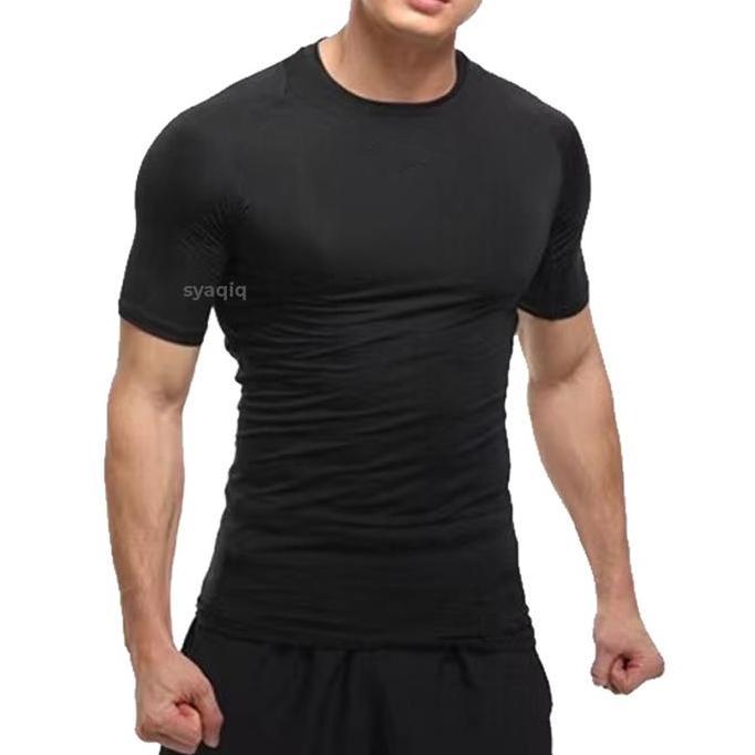 Sportboy- Baju Baselayer Pria Manset Tangan Pendek Olahraga Gym Futsal Sepakbola