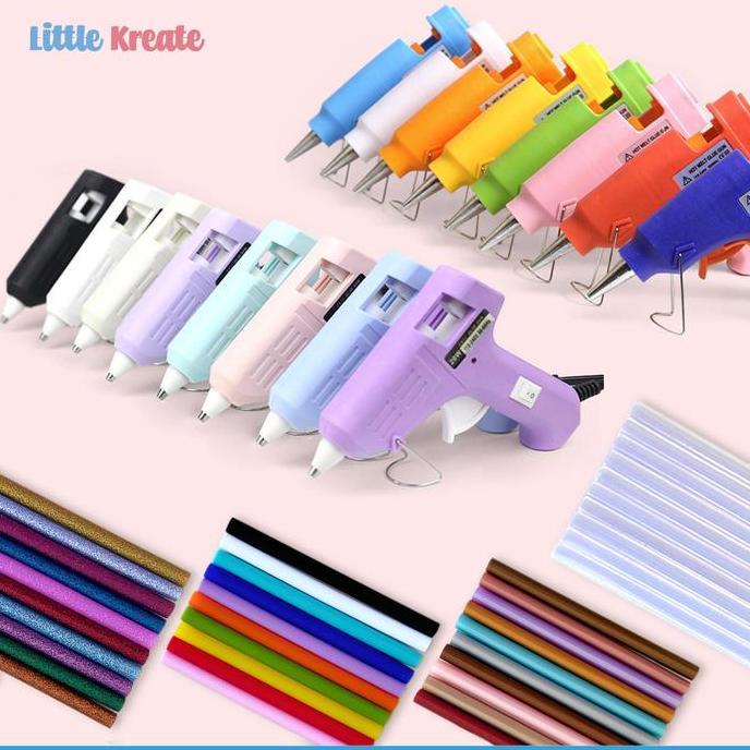 Lem Tembak / Hot Melt Glue Gun / Lem Lilin / Refill Lem Warna - Bening