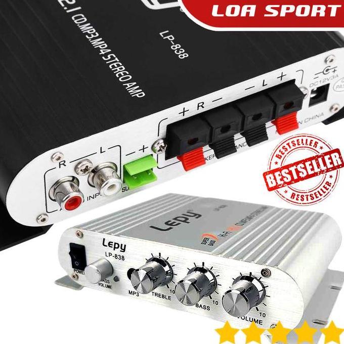 Power Amplifier Speaker Mobil Treble Bass Booster Subwoofer Output