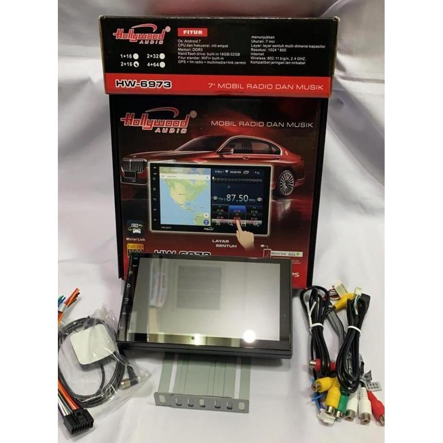 HEAD UNIT ANDROID 7 INCH HOLLYWOOD HW-6973 UNIVERSAL