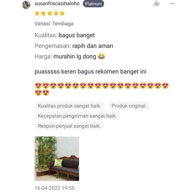 Tokoro- Pohon Bambu Partisi Artifcial Plastik T.170Cm P.100Cm Penyekat Ruangan Hiasan Dekorasi Rumah