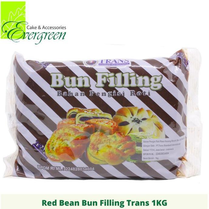 Bun Filling Red Bean Trans 1 Kg Terlaris