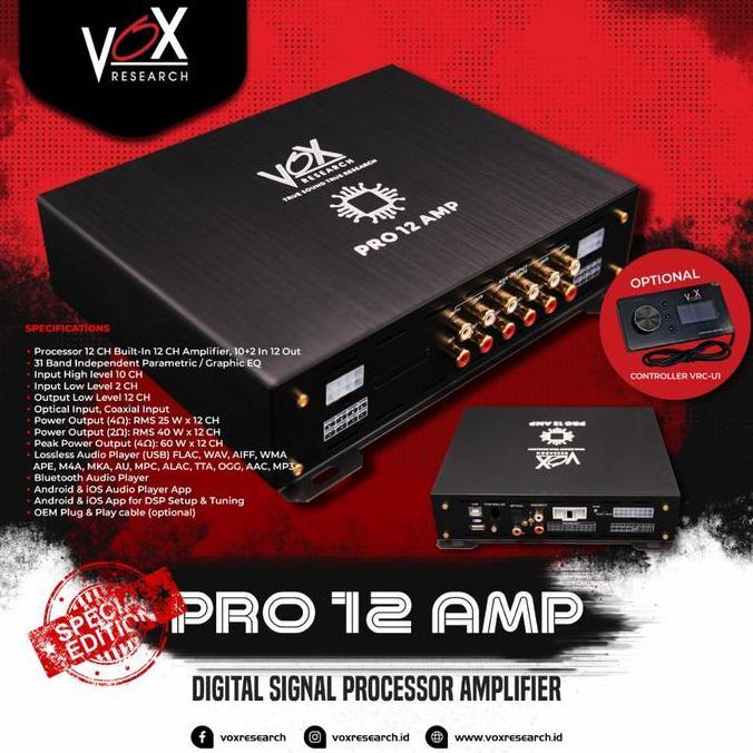 Processor Amplifier DSP VOX PRO 12 AMP
