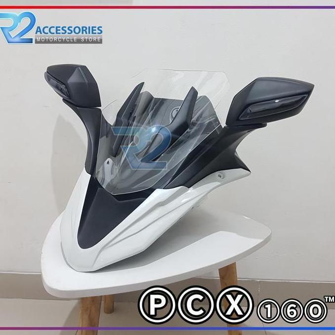 Tameng Windshield+Spion Lipat PCX 160