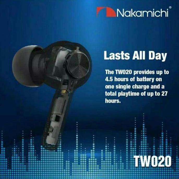 TWS Nakamichi TW020 Eahone Bluetooth Orinal