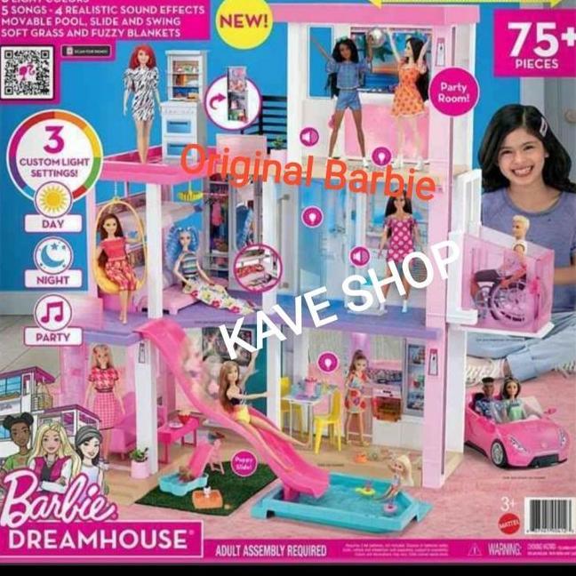 Rumah Boneka Barbie Dreamhouse 3 Lantai Barbie Mattel New