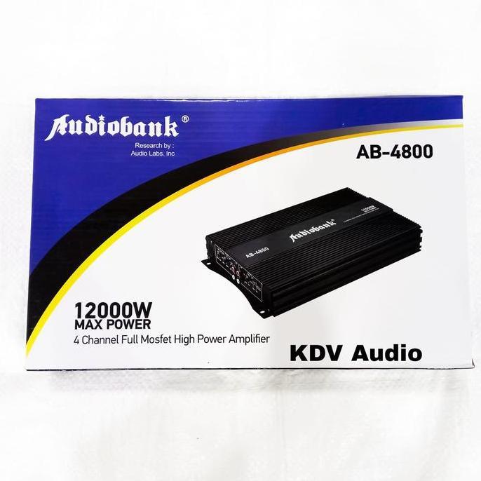 Power Amplifer Audiobank 4 Channel / Power Audiobank AB-4800