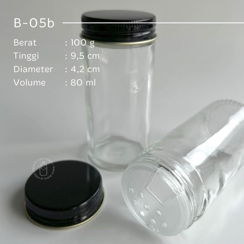 TERBARU TOPLES BUMBU BULAT KACA 80ML - TEMPAT BUMBU 80ML