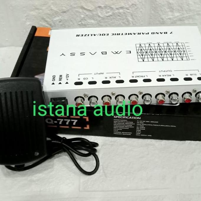 Parametrik EMBASSY EQ-777 With subwoofer equalizer+ Adaptor embassy