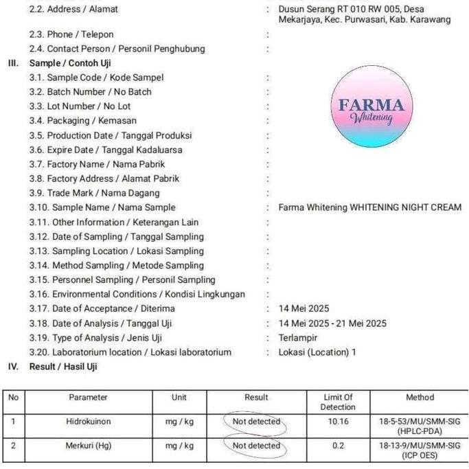 Youme- Farma Whitening Wdc Uppom || Aman Bumil Busui Peratan Jah Mencerahkan Pelembab