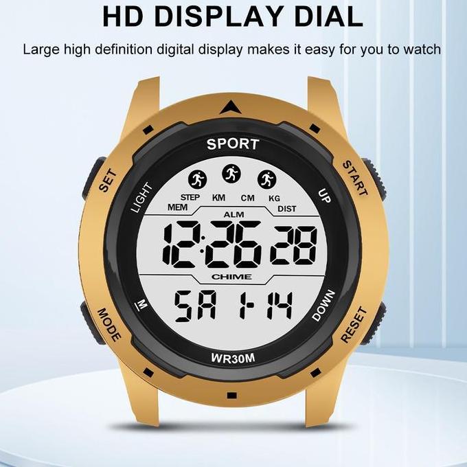 Boshi- Sunlifex Jam Tangan Pria Dital Sports Multifungsi Jam