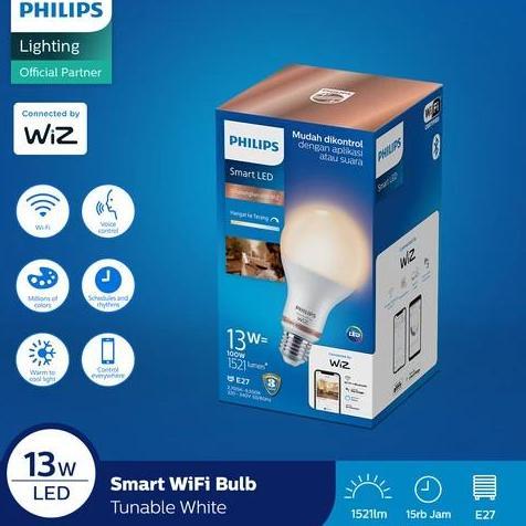 Philips Lampu Smart Wifi LED 13W Bluetooth - Tunable white