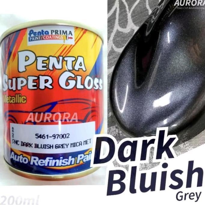 Cat Abu-Abu Metalik Dark Bluish Grey 1 Kg Abu-Abu Super Gloss Penta Cat Mobil Metalik Grei - Paint, 