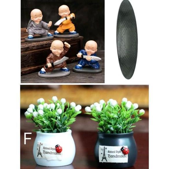 NEW PAJANGAN SHAOLIN Pedang Wushu Pajangan Dashboard Mobil Pajangan Dashboard Biksu Mini Pajangan Li