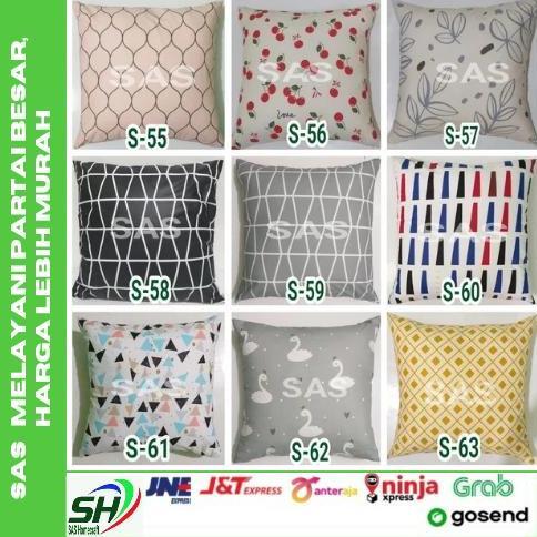 TERLARIS SARUNG BANTAL SOFA/KURSI/CUSHION 40X40