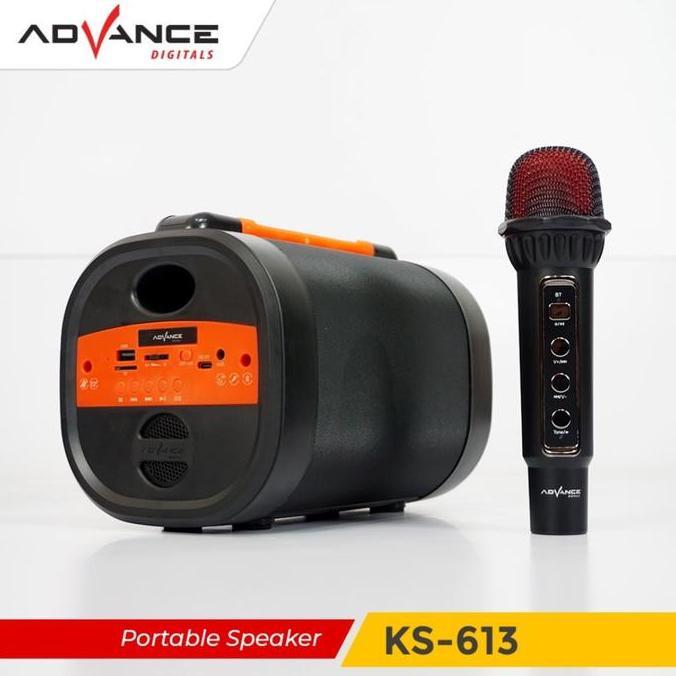 Promo Advance Spraker Portable Karaoke Mini Ks-613 Bonus Mic Cod