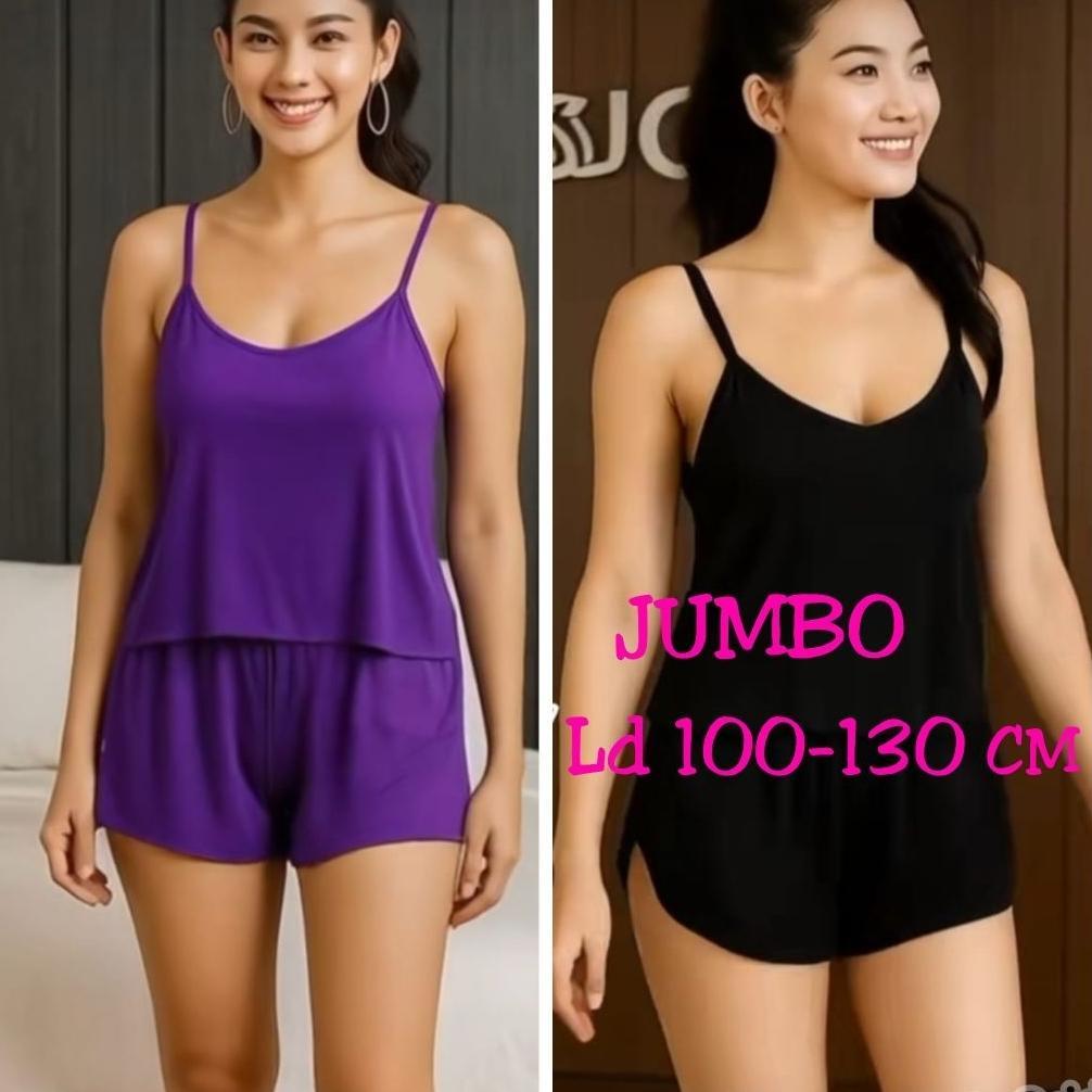 new deals set baju tidur wanita/setelan tanktop wanita jumbo / setelan hotpants  #baju tidur wanita#