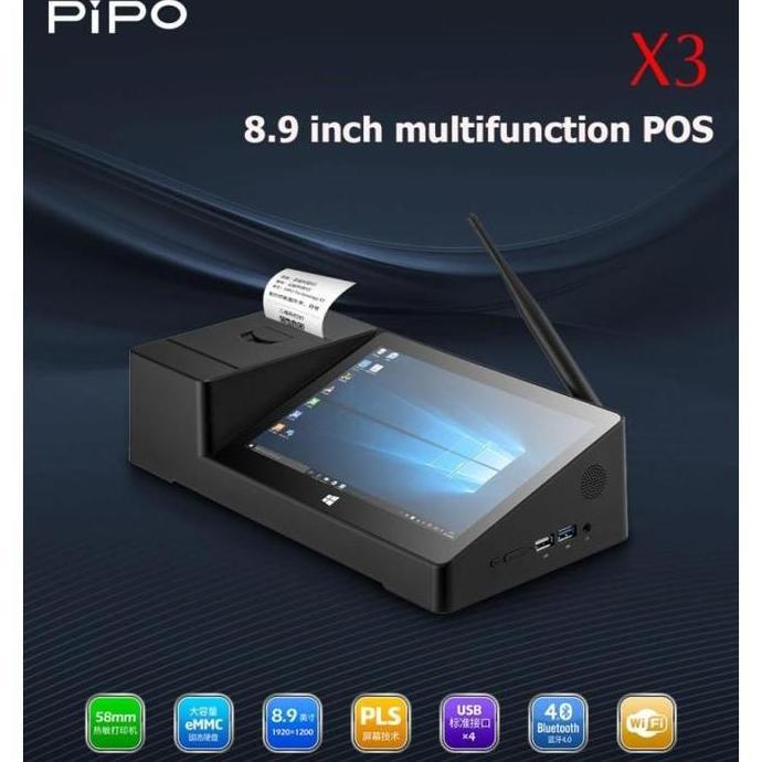 Terlaris Windows 10 Mini Pc Pipo X3 Box Tablet Kasir Pos Thermal Printer 58Mm